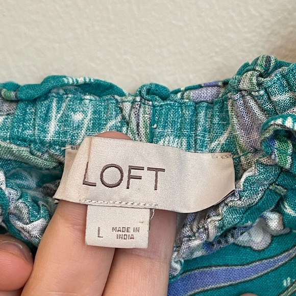 Loft Floral Linen Top - Picture 7 of 7